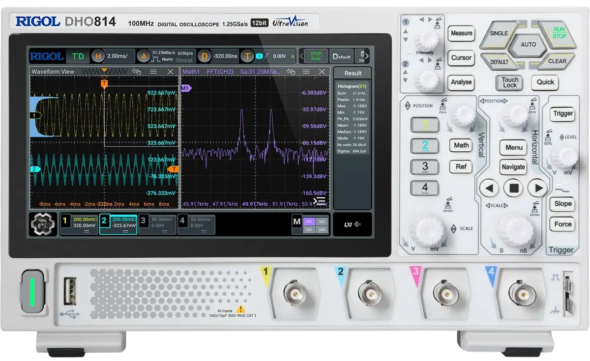 Rigol DHO814 100 MHz Oscilloscope